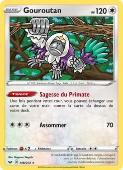 Carte Pokémon Gouroutan 148 — Épée et Bouclier