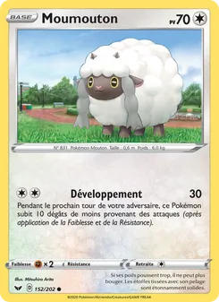Carte Pokémon Moumouton 152 — Épée et Bouclier