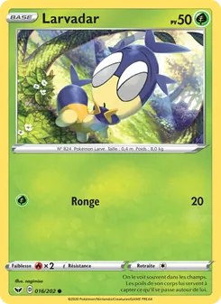 Carte Pokémon Larvadar 16 — Épée et Bouclier