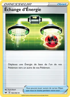 Carte Pokémon Échange d'Énergie 162