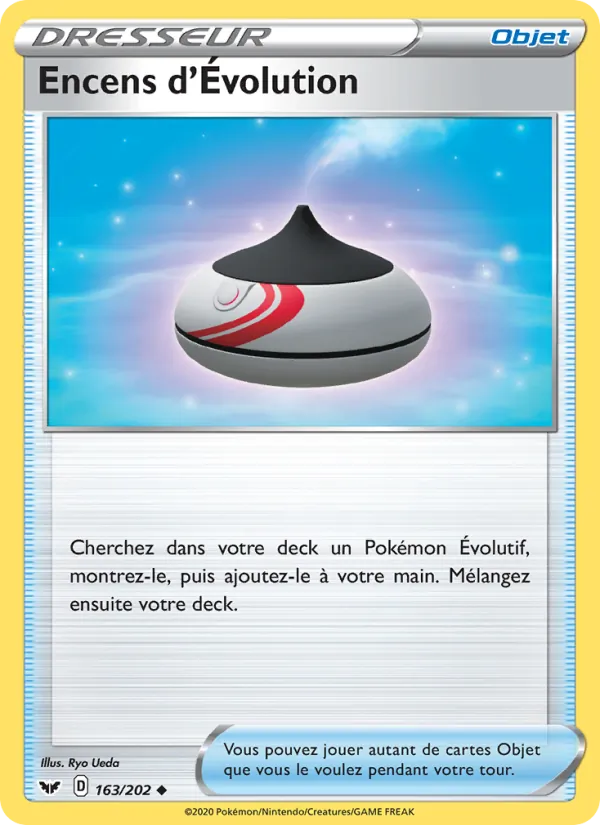 Carte Pokémon Encens d'Évolution 163/202 de l'extension Épée et Bouclier