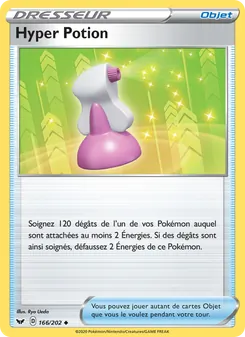 Carte Pokémon Hyper Potion 166 — Épée et Bouclier