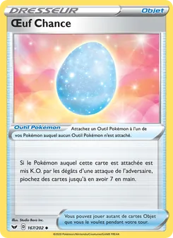 Carte Pokémon Œuf Chance 167