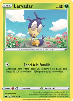 Carte Pokémon Larvadar 17