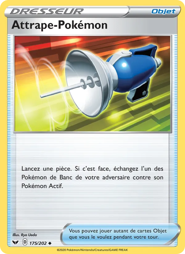 Carte Pokémon Attrape-Pokémon 175/202 de l'extension Épée et Bouclier
