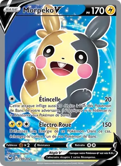 Carte Pokémon Morpeko V 190 — Épée et Bouclier