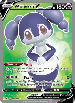 Carte Pokémon Wimessir V 192 — Épée et Bouclier