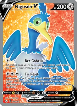 Carte Pokémon Nigosier V 198 — Épée et Bouclier