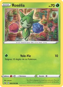 Carte Pokémon Rosélia 2 — Épée et Bouclier