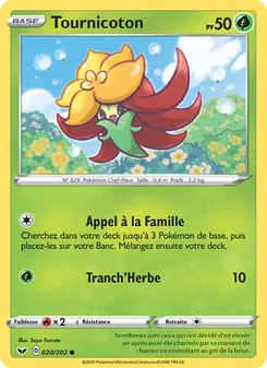 Carte Pokémon Tournicoton 20