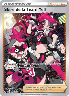 Carte Pokémon Sbire de la Team Yell 202 — Épée et Bouclier