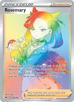 Carte Pokémon Rosemary 208 — Épée et Bouclier