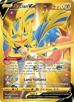 Carte Pokémon Zacian V 211 — Épée et Bouclier