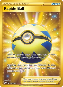 Carte Pokémon Rapide Ball 216 — Épée et Bouclier