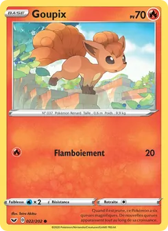 Carte Pokémon Goupix 22