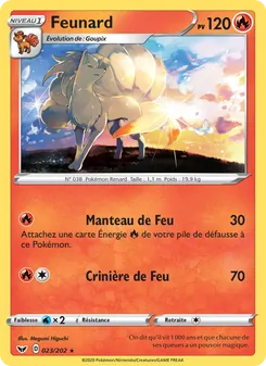 Carte Pokémon Feunard 23