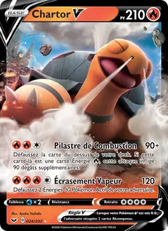 Carte Pokémon Chartor V 24