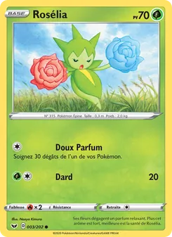 Carte Pokémon Rosélia 3 — Épée et Bouclier