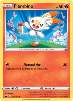 Carte Pokémon Flambino 30