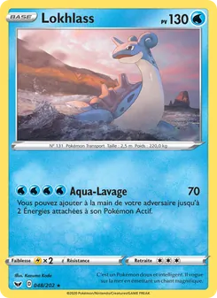 Carte Pokémon Lokhlass 48 — Épée et Bouclier