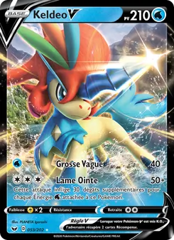 Carte Pokémon Keldeo V 53 — Épée et Bouclier