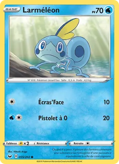 Carte Pokémon Larméléon 55 — Épée et Bouclier