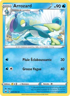 Carte Pokémon Arrozard 57 — Épée et Bouclier