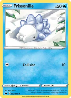 Carte Pokémon Frissonille 63 — Épée et Bouclier