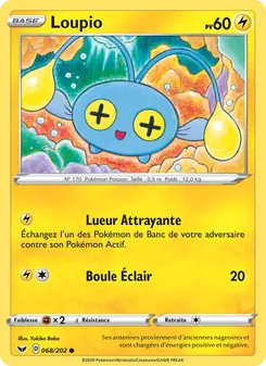 Carte Pokémon Loupio 68 — Épée et Bouclier
