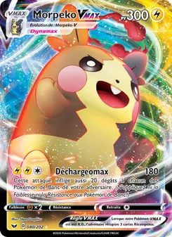 Carte Pokémon Morpeko VMAX 80 — Épée et Bouclier