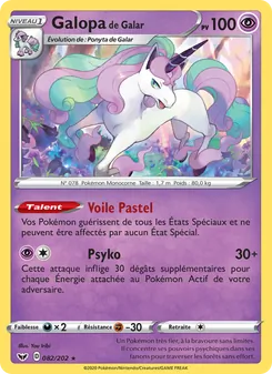 Carte Pokémon Galopa de Galar 82
