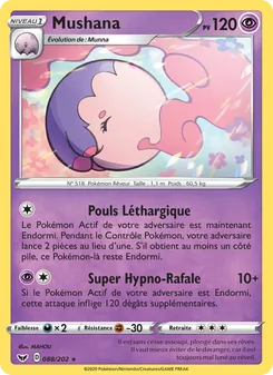 Carte Pokémon Mushana 88