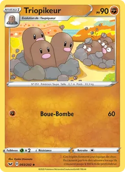 Carte Pokémon Triopikeur 93 — Épée et Bouclier