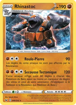 Carte Pokémon Rhinastoc 99