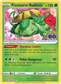 Carte Pokémon Florizarre Radieux 004