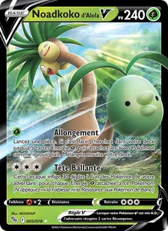 Carte Pokémon Noadkoko d'Alola V 005