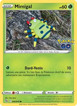 Carte Pokémon Mimigal 006