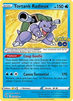 Carte Pokémon Tortank Radieux 018