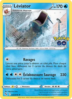 Carte Pokémon Léviator 022