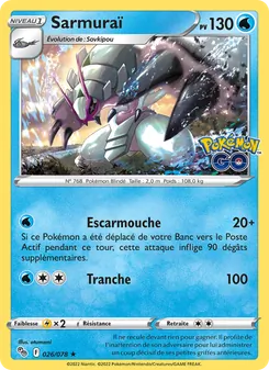 Carte Pokémon Sarmuraï 026