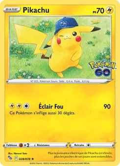 Carte Pokémon Pikachu 028