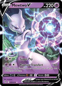Carte Pokémon Mewtwo V 030