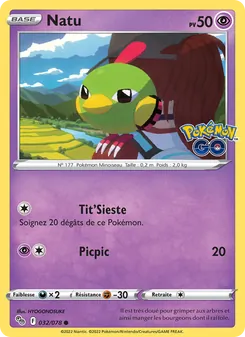 Carte Pokémon Natu 032