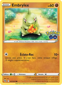 Carte Pokémon Embrylex 037
