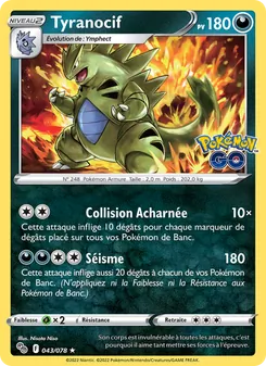 Carte Pokémon Tyranocif 043