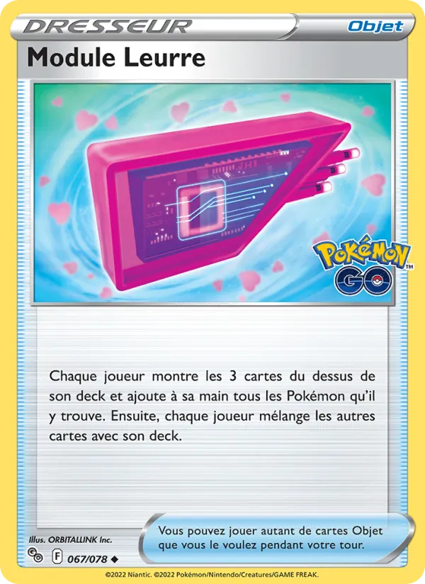 Carte Pokémon Module Leurre 067/78 de l'extension Pokémon GO