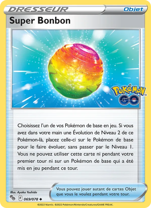 Carte Pokémon Super Bonbon 069/78 de l'extension Pokémon GO