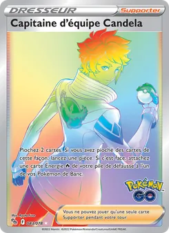 Carte Pokémon Capitaine d'équipe Candela 083 — Pokémon GO