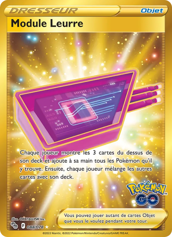 Carte Pokémon Module Leurre 088/78 de l'extension Pokémon GO