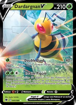 Carte Pokémon Dardargnan V 001 — Astres Radieux